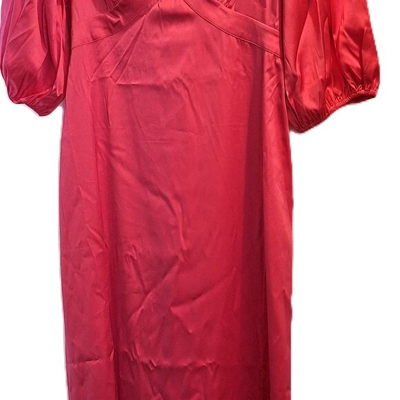 WOMENS THE DROP PINK SILK DRESS, MIDI, SIZE LARGE, NEW WITH TAGS - Picture 10 of 10